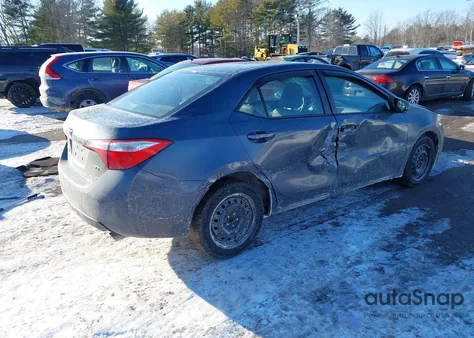 2016 Toyota Corolla Le из США, поврежденный, VIN 5YFBURHE4GP463762